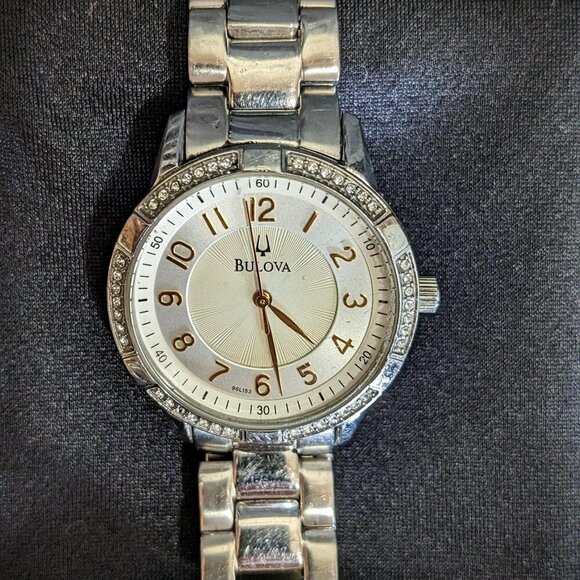 Swarovski Crystal with Mother of Pearl Ladies Stainless Steel Watch 98L223 - Picture 2 of 6